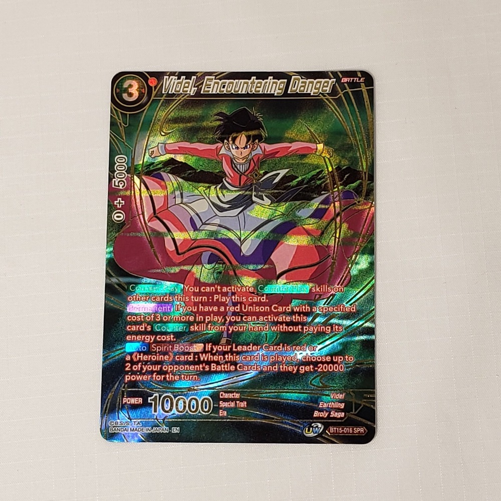 Videl, Encountering Danger BT15-016 SPR Dragon Ball Super TCG NEAR MINT